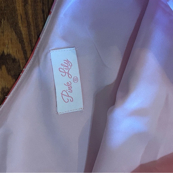 Pink Lily belted One-Shoulder Blouse *NEVER BEEN WORN* - Picture 4 of 4